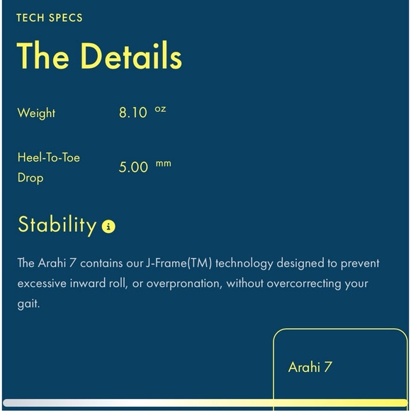 NEW IN BOX Hoka One Arahi 7 Rose Gold Blanc de Blanc Womens Size 8 - Picture 11 of 12